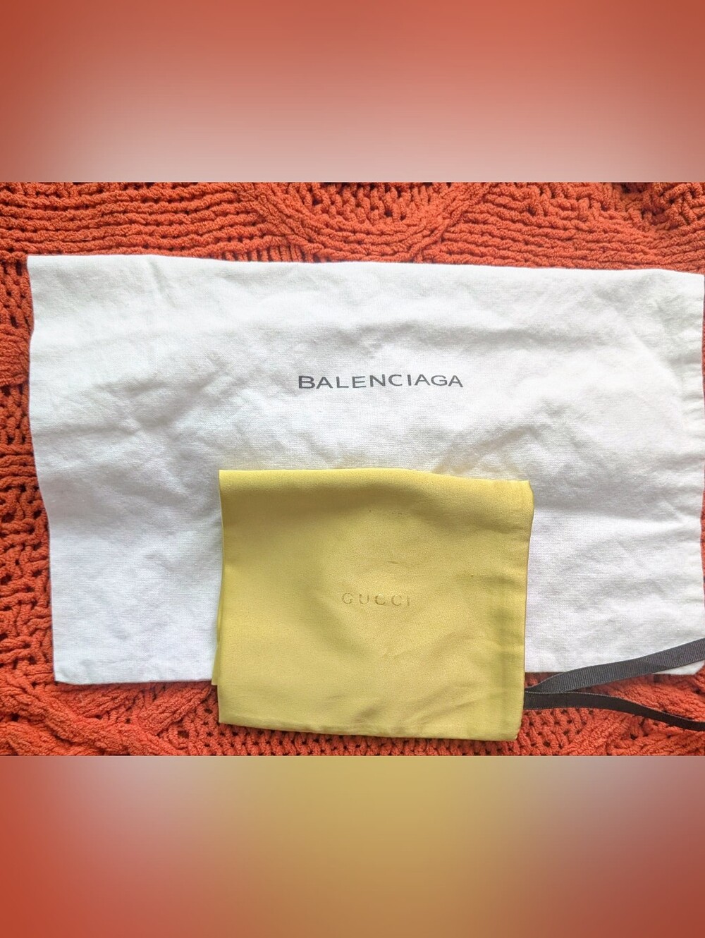 Gucci & Balenciaga,lot of 2 Dustbags